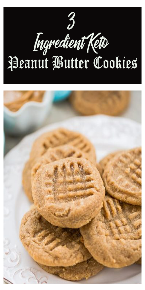3 Ingredient Keto Peanut Butter Cookies – Delicious Foods Around The World